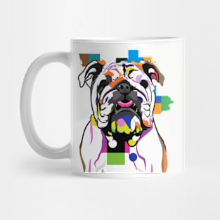 Coolest Pop Art Bulldog Mug